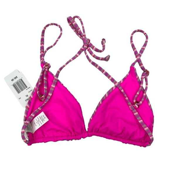 L*Space Women’s Brittany Bikini Top Multicolor Striped Size Large New - Picture 6 of 11